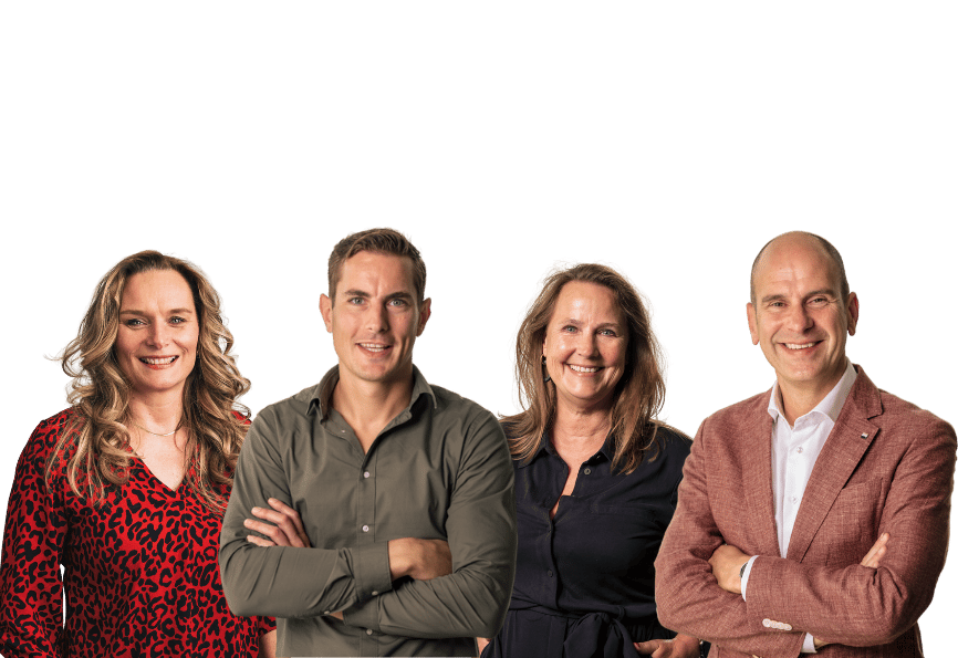 Sibbing | afbeelding medewerkers van Sibbing - Leonora, Frank, Inez en Gerard