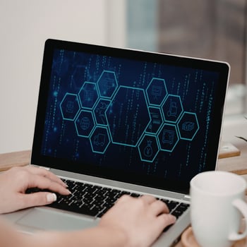 Cybersecurity laptop